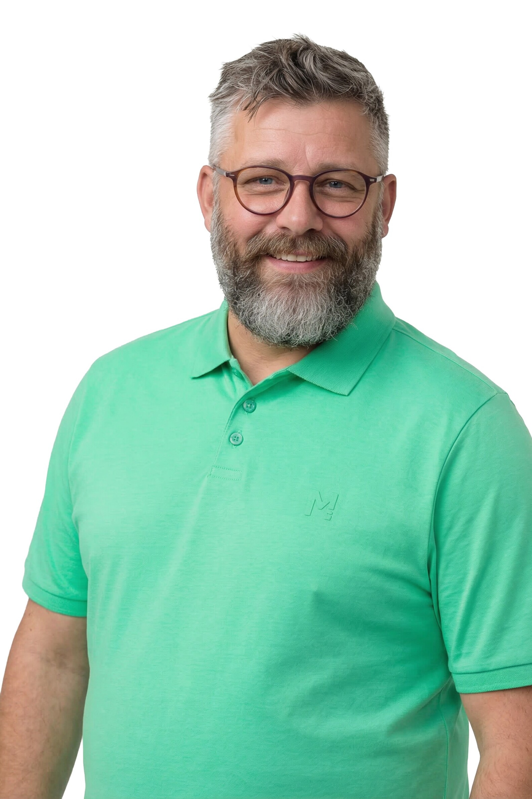 Men Plus Shirt in Groen