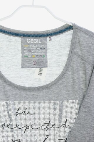 CECIL Longsleeve-Shirt M in Grau