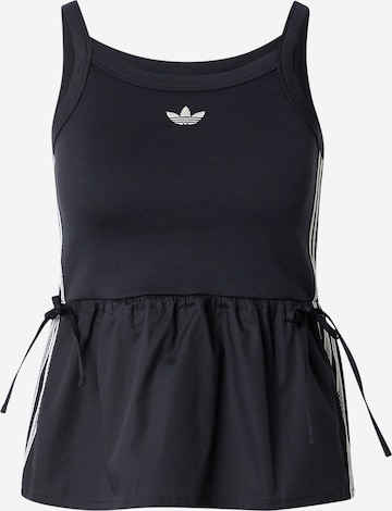 Top di ADIDAS ORIGINALS in nero: frontale