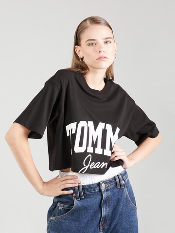 Tommy Jeans Tričko – černá: přední strana