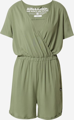 Alife and Kickin Jumpsuit 'HellaAK' in Green: front