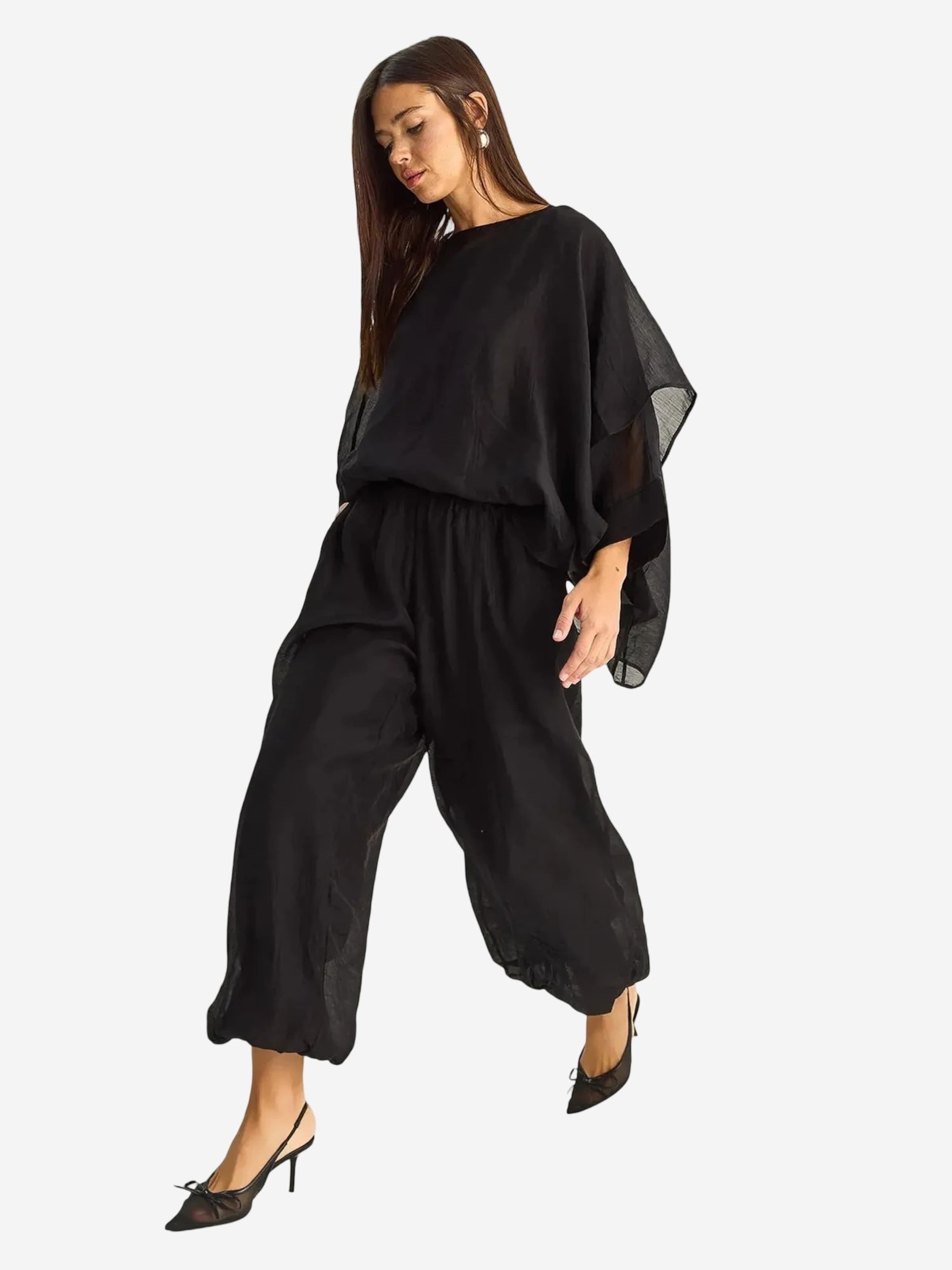 Completo pantalone di Bianco Lucci in nero