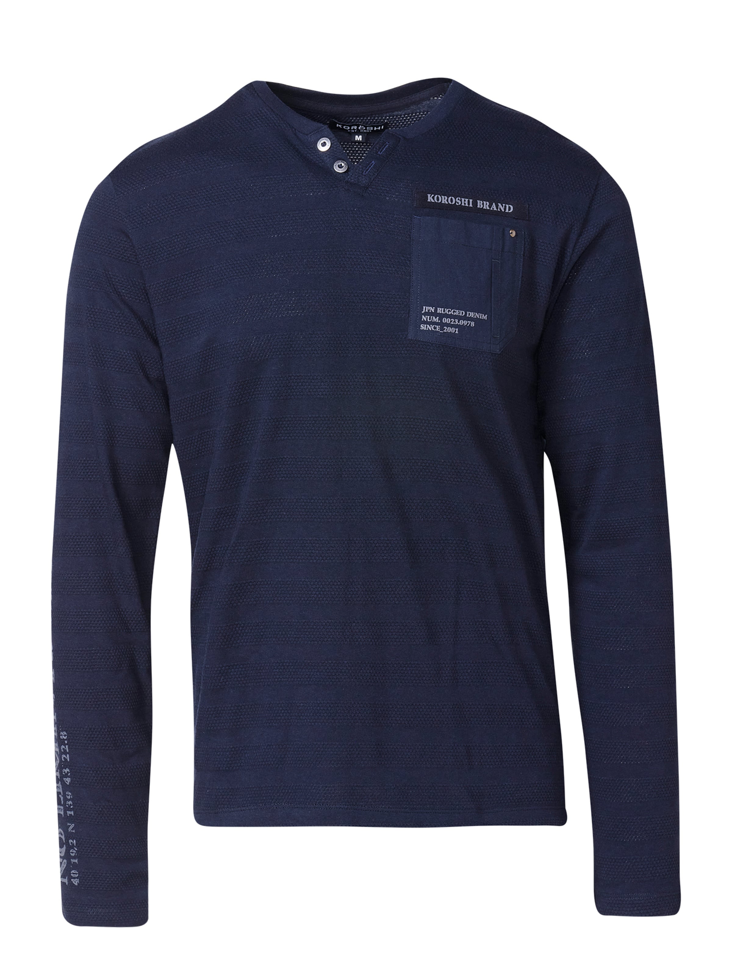 KOROSHI Μπλουζάκι σε μπλε: μπροστά