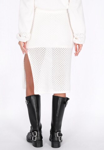 DreiMaster Vintage - Falda en blanco