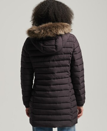 Superdry Winter Coat 'Super Fuji' in Black