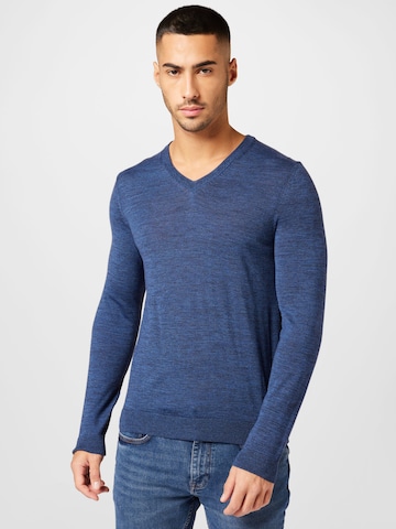 BOSS Black Sweater 'Melba' in Blue: front