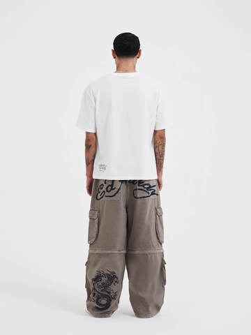 Ed Hardy Loosefit Jeans i beige