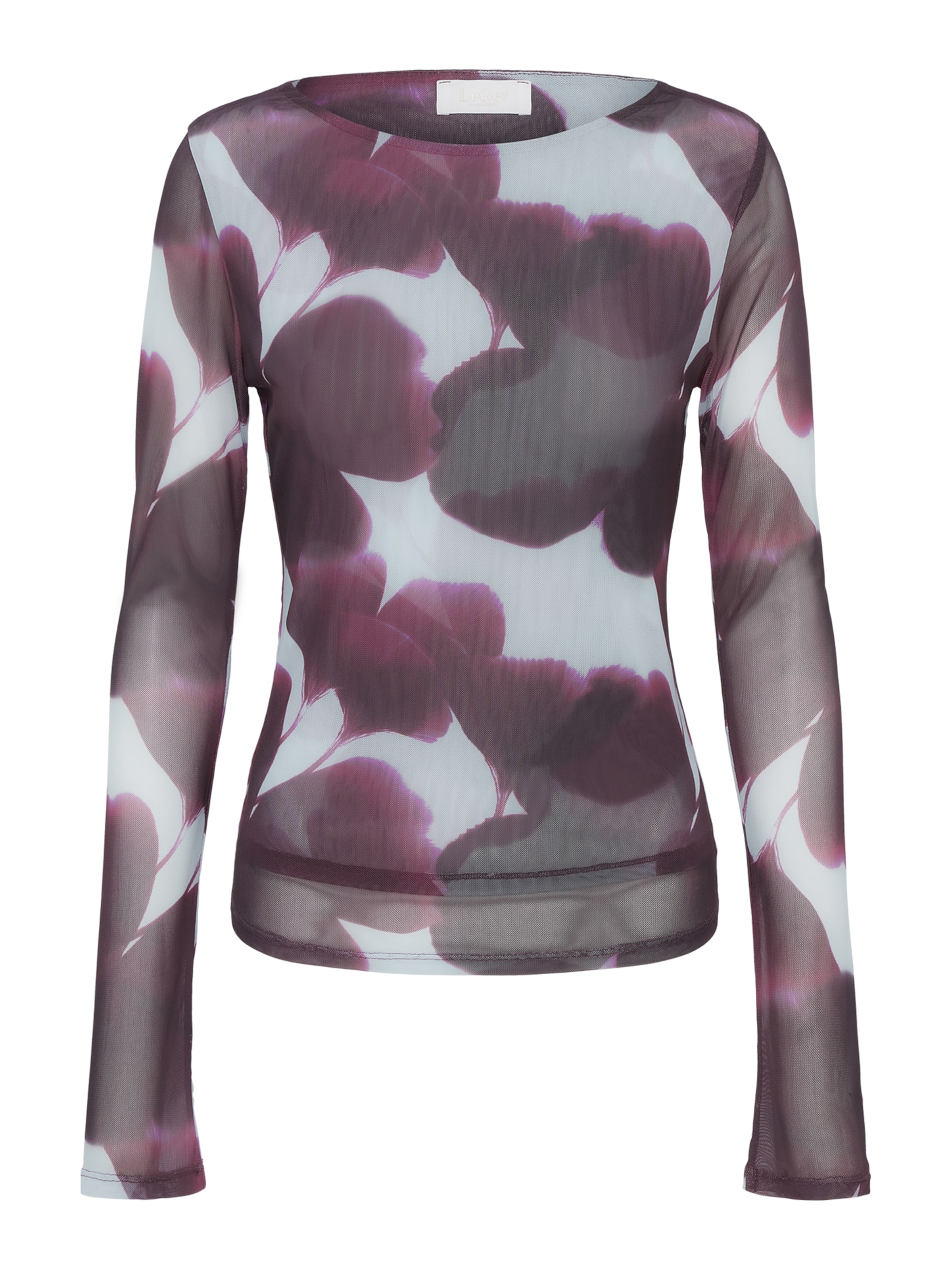 LeGer by Lena Gercke Tričko 'Floria' - cyklaménová / tmavoružová / šedobiela, Produkt