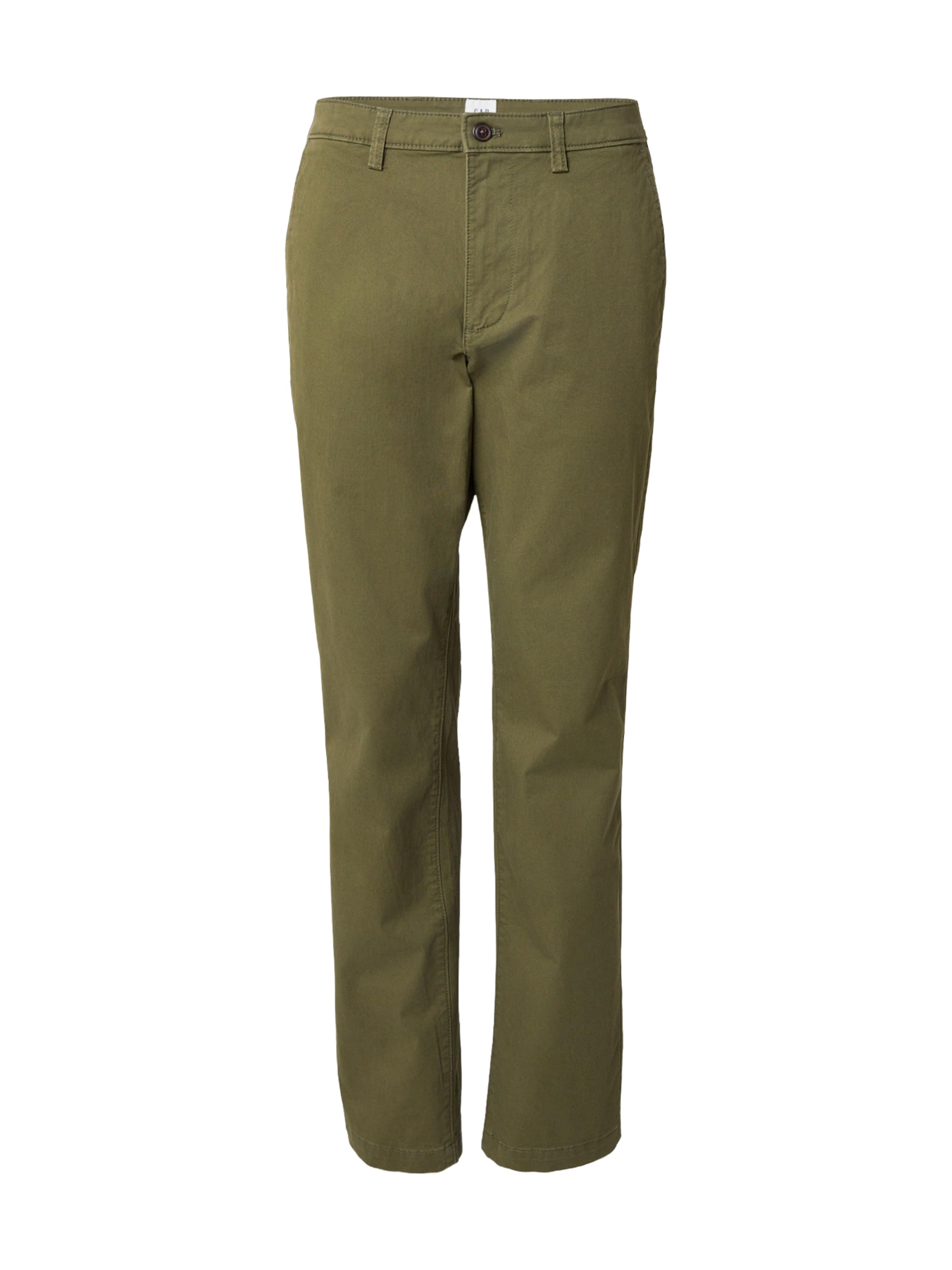 GAP Regular Chino trousers 'ESSENTIAL' in Green: front