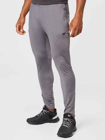 4F Конический (Tapered) Спортивные штаны в Серый: спереди