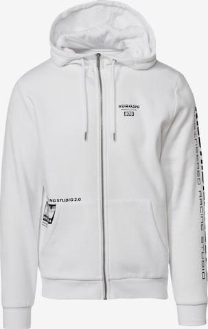 KOROSHI Sweat jacket in White: front