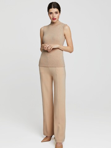 Marc & André Loose fit Pants 'HIDDEN DIAMOND' in Beige