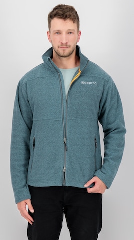 deproc Fleece Jacket 'SEWARD MN' in Blue: front