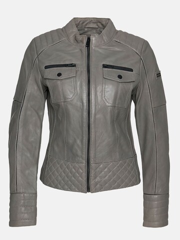 Tazzio Between-Season Jacket 'F524' in Grey: front