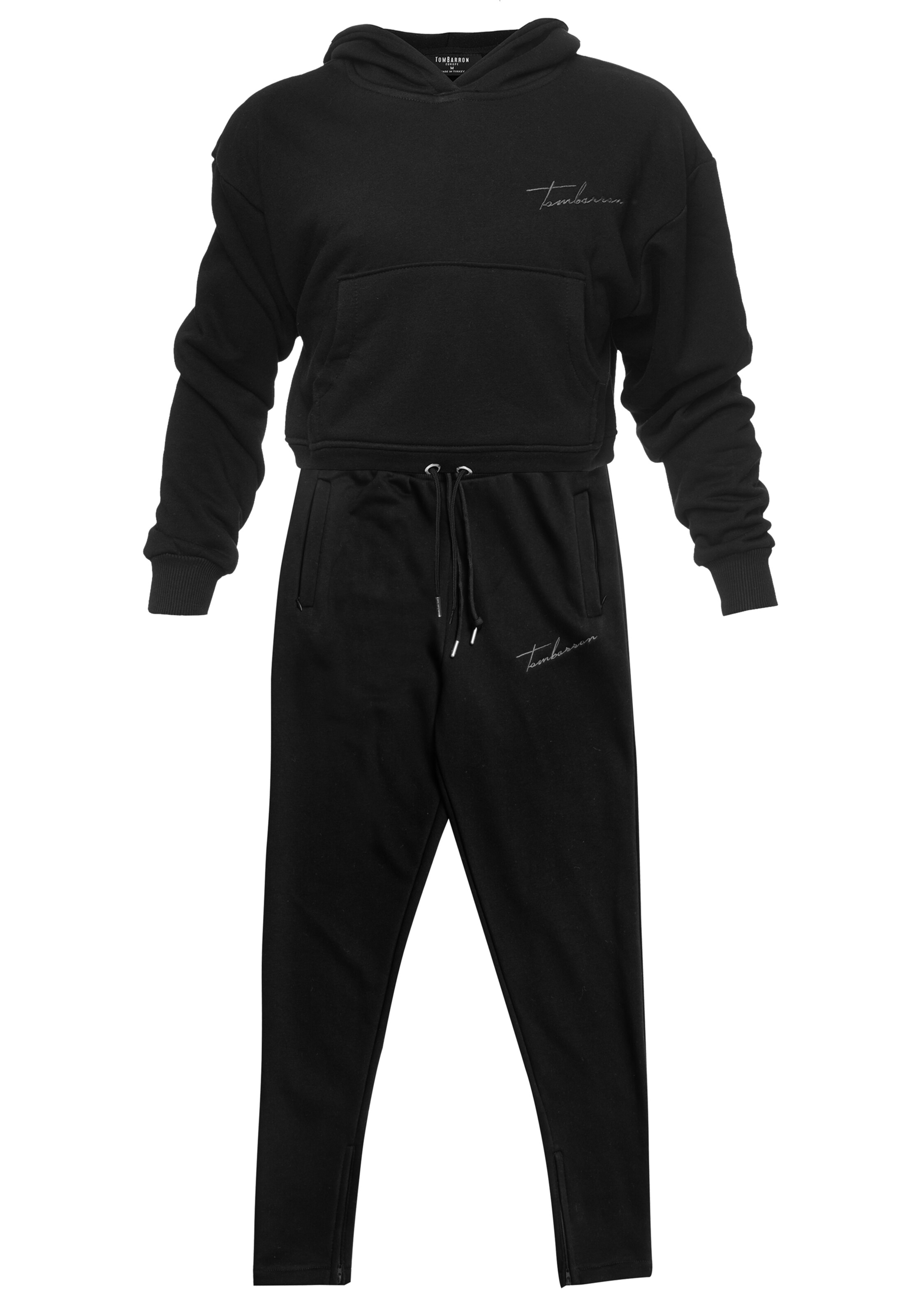 Survêtement Tom Barron en noir : devant