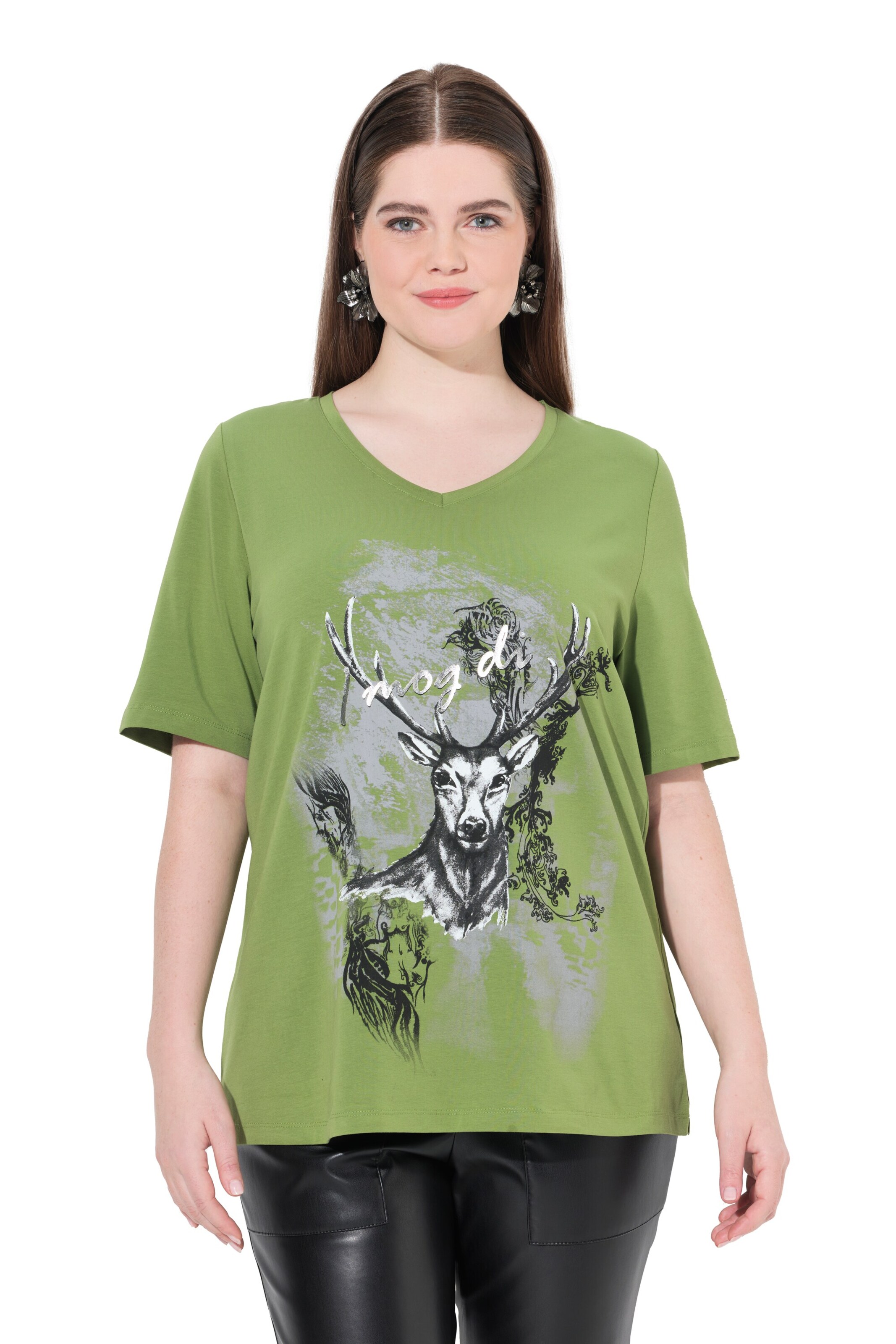 Ulla Popken Shirt in Green: front