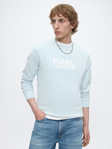 Sweat-shirt Karl Lagerfeld en bleu