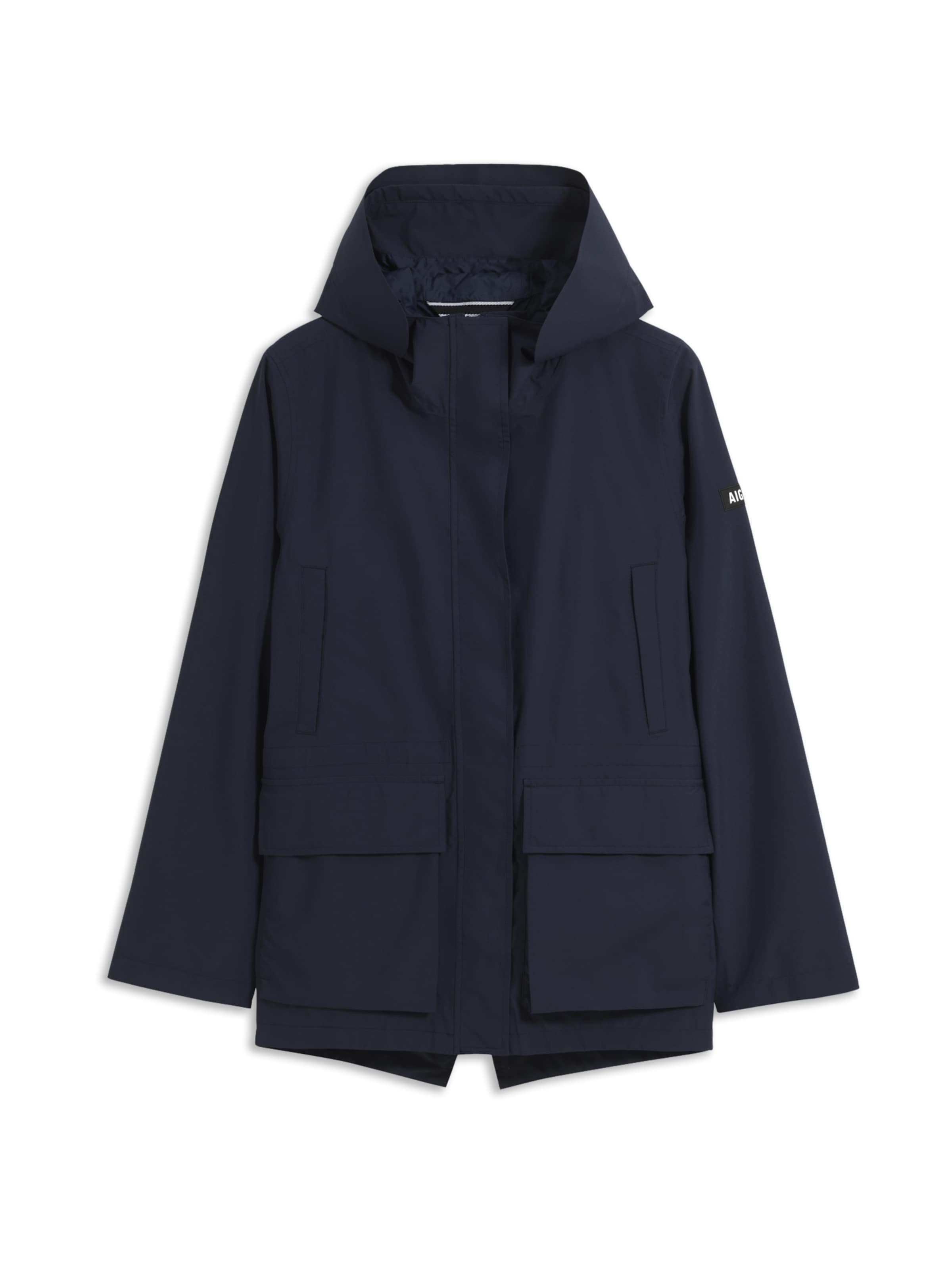 AIGLE Between-seasons parka in Blue: front