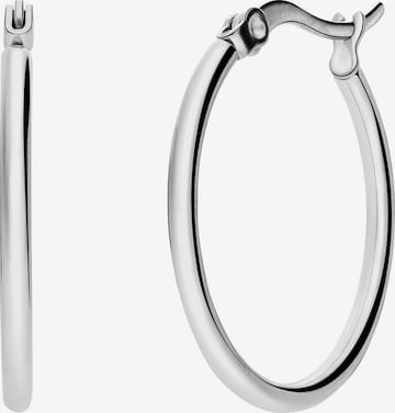 Lucardi Ohrringe 'Glitzerndes Basic' in Silber: Vorderseite