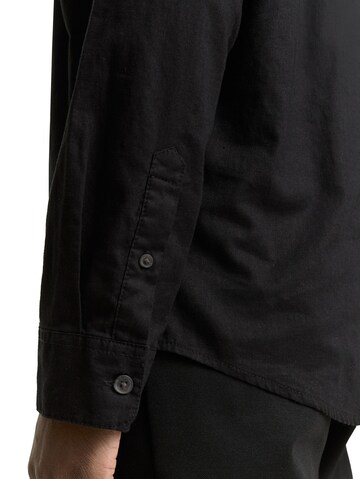 TOM TAILOR DENIM Классический крой Рубашка в Черный