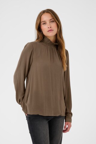 Kaffe Bluzka 'Trine' w kolorze brązowy: przód