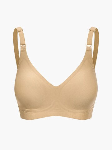 Bustier Soutien-gorge 'Comfort Maternity Still-BH ohne Bügel' cfab (formerly creamy fabrics) en beige : devant