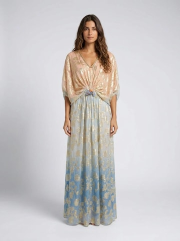 Miss June Šaty 'Caftan Long Pastel' – modrá
