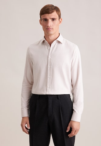 SEIDENSTICKER Regular fit Business shirt ' Schwarze Rose ' in Beige: front