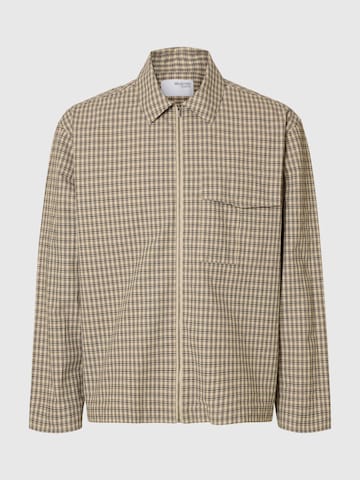 SELECTED Regular Fit Jacke in Grau: Vorderseite