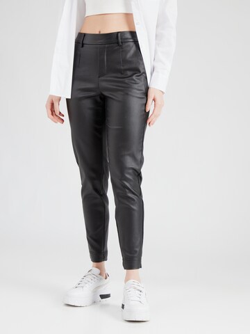 Coupe slim Pantalon 'OBJMelba Lisa' OBJECT en noir : devant