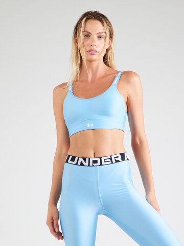 UNDER ARMOUR Bustier Sport-BH 'Infinity 2.0' in Blau: Vorderseite