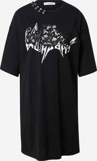 REPLAY Kleid in schwarz / weiß, Produktansicht