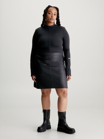 Calvin Klein Jeans Curve Dress in Black: front