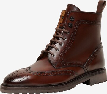 Henry Stevens Veterboots 'Winston FBDB' in Bruin: voorkant