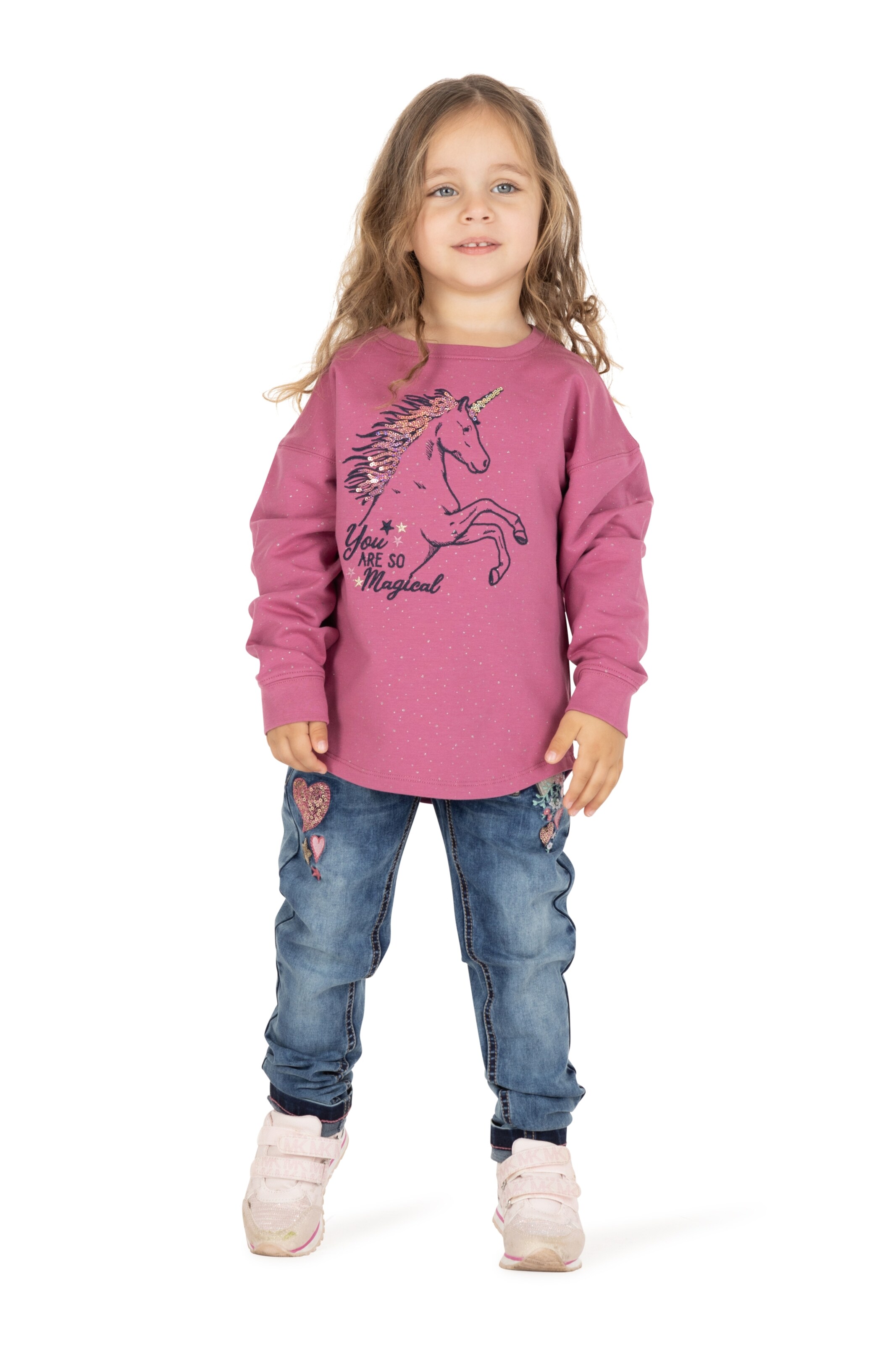 SALT AND PEPPER Sweatshirt 'Unique' in Red: front