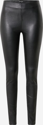 Skinny Leggings 'Cristina' de la BRUUNS BAZAAR pe negru: față