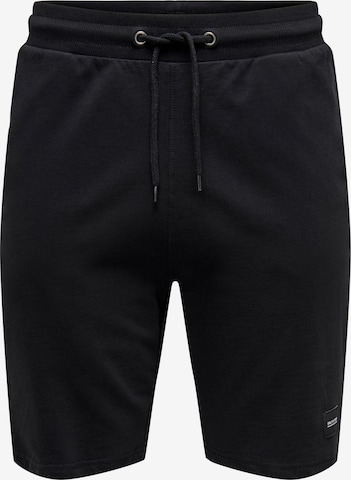 Only & Sons - regular Pantalón 'Neil' en negro: frente