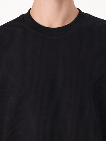 HUGO Shirt 'Nuwaffle' in Black
