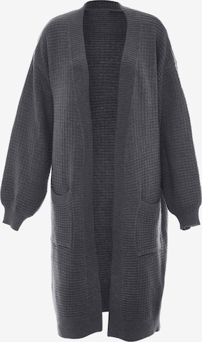 Tanuna Knit Cardigan in Grey: front