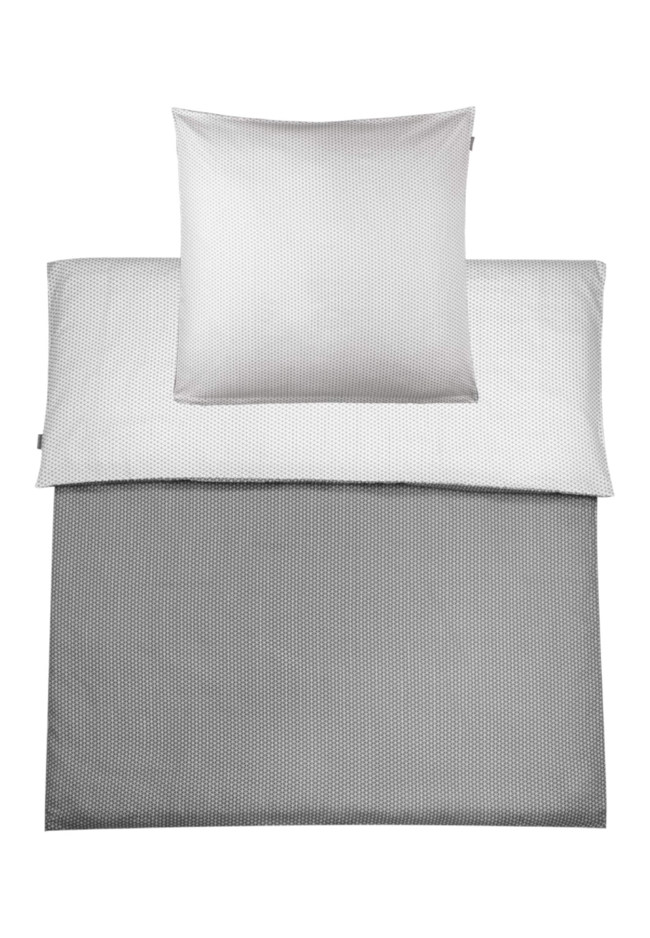 SCHIESSER Dekbedovertrek 'Palma' in Grijs