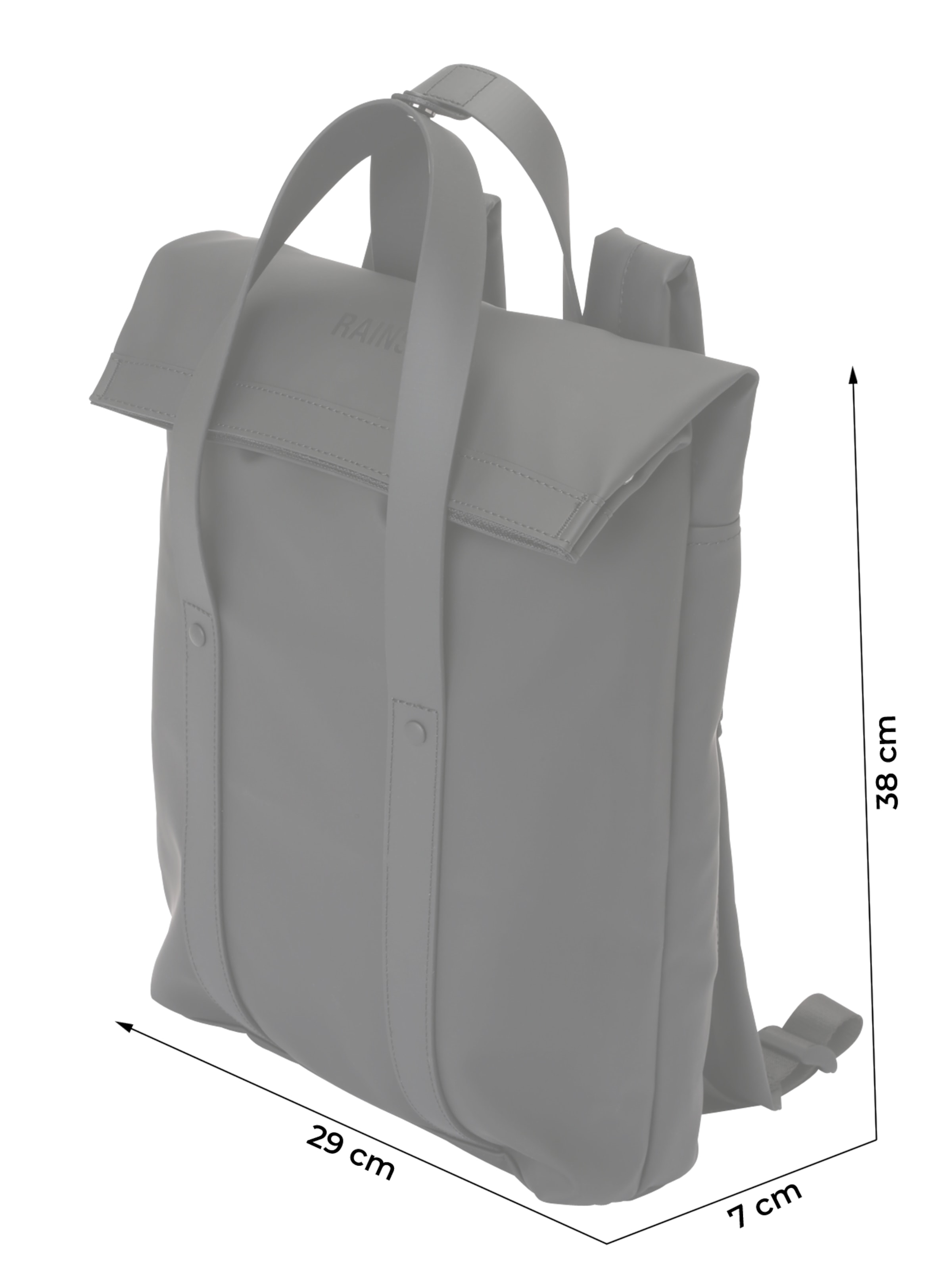 RAINS Rucksack in Schwarz