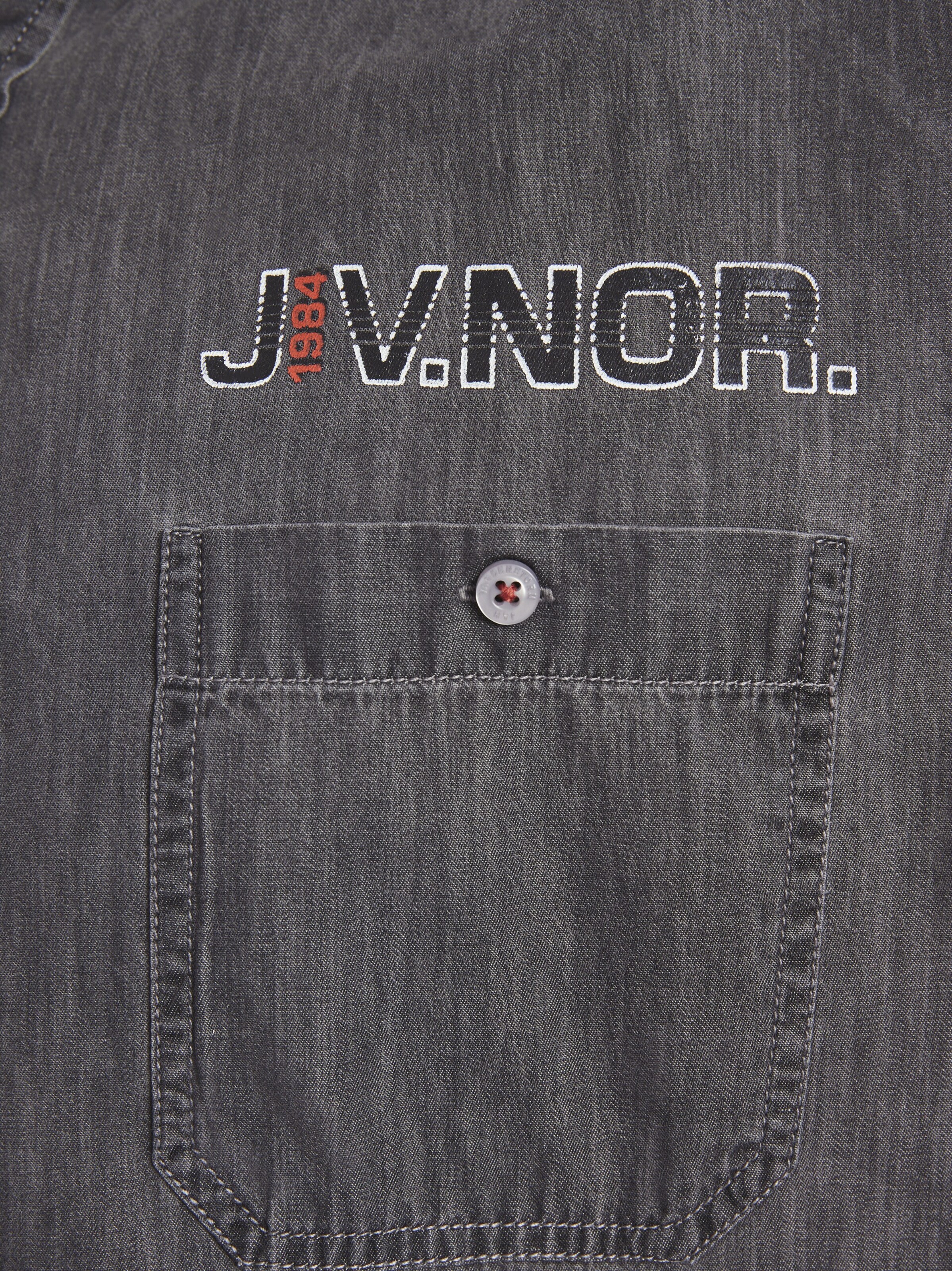 Jan Vanderstorm Comfort fit Button Up Shirt 'Luzza' in Grey