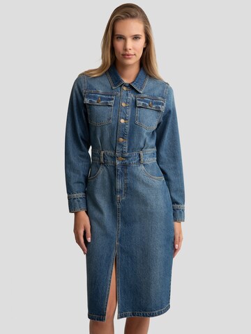 BIG STAR Shirt dress 'LAYLANA' in Blue: front