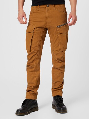 G-Star RAW Regular Cargo Pants 'Rovic' in Brown: front