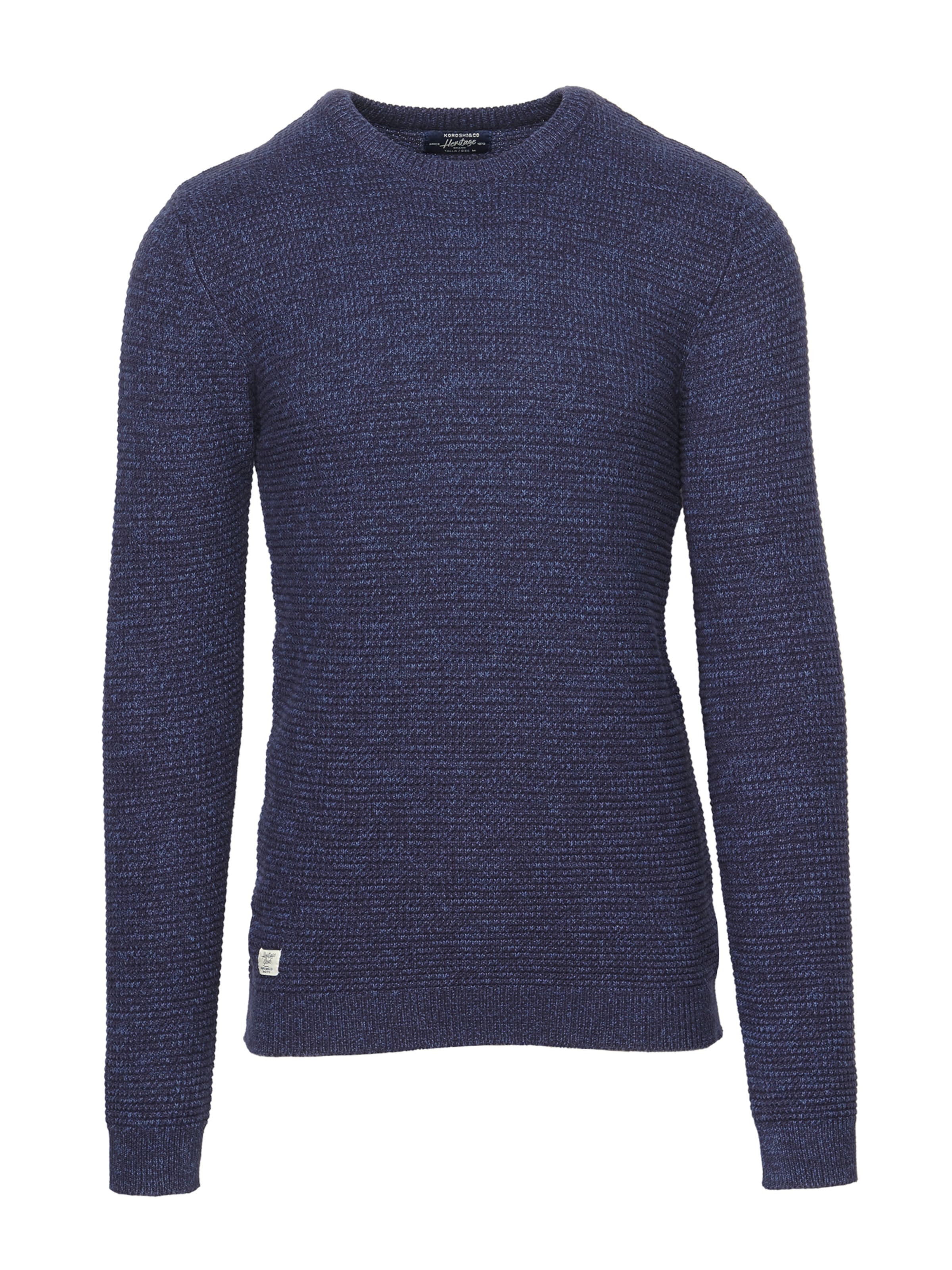 KOROSHI Sveter - Modrá: predná strana
