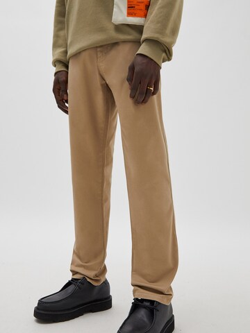 Pull&Bear Regular Trousers in Beige