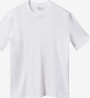 MANGO MAN Тениска в бяло: отпред
