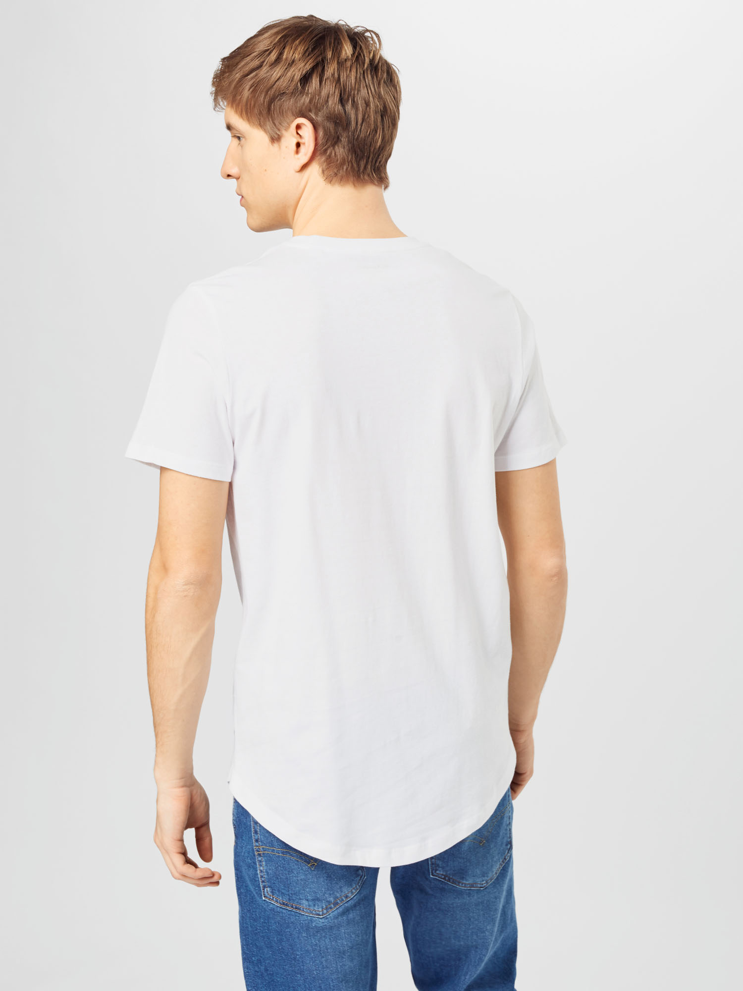Koszulki HEbQd JACK & JONES Koszulka ENOA w kolorze Białym 