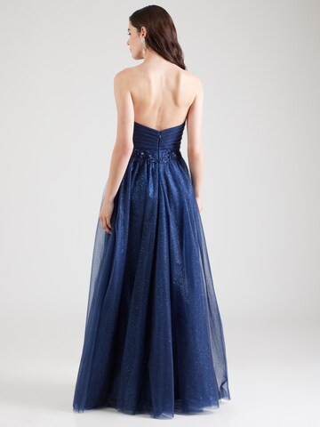 Robe de soirée mascara en bleu