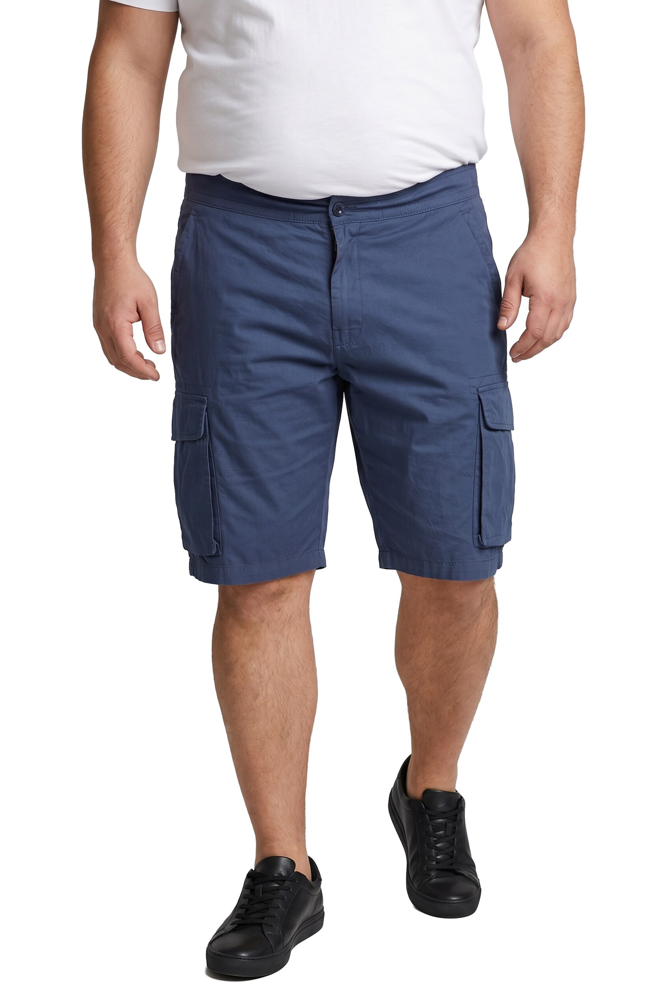 Men Plus Loosefit Hose in Blau: Vorderseite